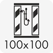 Кабины 100х100 и выше