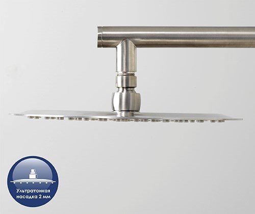 Душевая стойка Wasser Kraft A038 матовый хром
