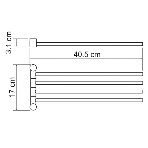 Полотенцедержатель Wasser Kraft K-1034