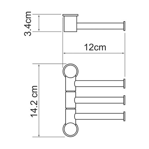 Полотенцедержатель Wasser Kraft K-1053