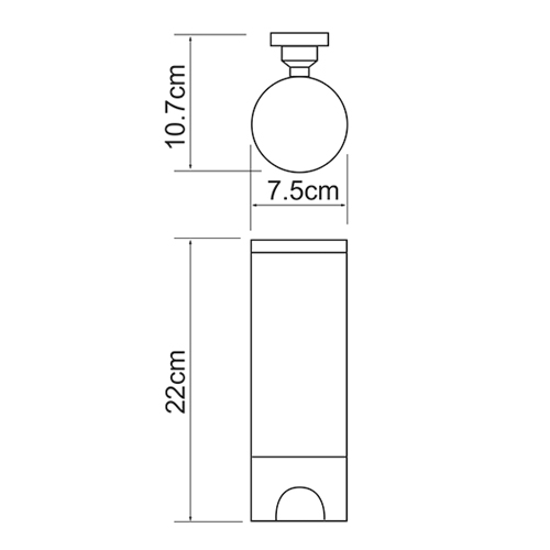 Диспенсер для ватных дисков Wasser Kraft K-1079