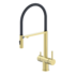 Смеситель для кухни с гибким изливом AltroBagno Flusso 050202 OrSp латунь матовое золото