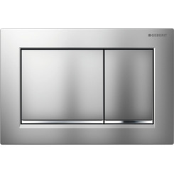 Кнопка смыва Geberit Omega 30 115.080.KN.1 цвет хром матовый/хром глянцевый