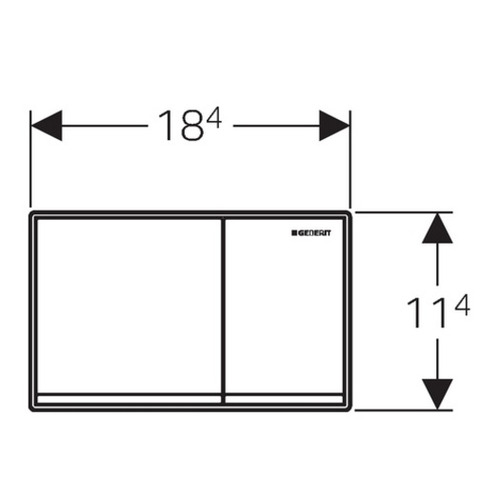 Кнопка смыва Geberit Omega 60 115.081.SI.1 белая