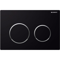 Кнопка смыва Geberit Omega 20 115.085.KM.1 цвет чёрный/хром