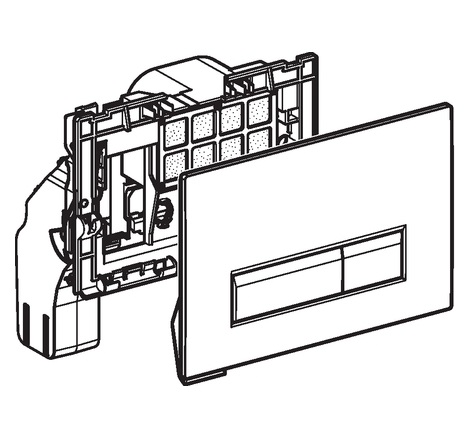 Кнопка смыва Geberit Sigma 40 115.600.SJ.1 со встроенной системой удаления запаха, цвет черный