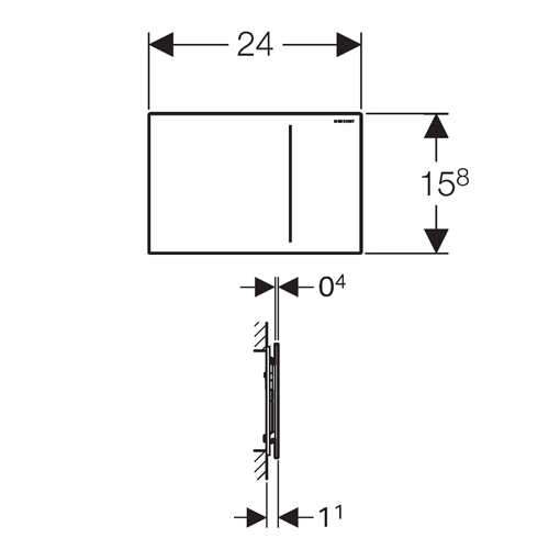 Кнопка смыва Geberit Sigma 70 115.625.SQ.1 стекло, цвет умбра