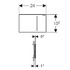 Кнопка смыва Geberit Sigma 70 115.625.SQ.1 стекло, цвет умбра