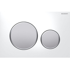 Кнопка смыва Geberit Sigma 20 115.882.KL.1 цвет белый/матовый хром