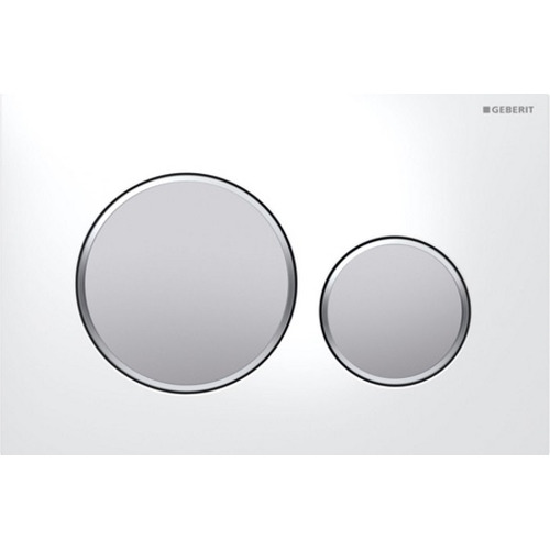 Кнопка смыва Geberit Sigma 20 115.882.KL.1 цвет белый/матовый хром