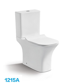 Унитаз-компакт CeramaLux 1215-P с микролифтом, безободковый