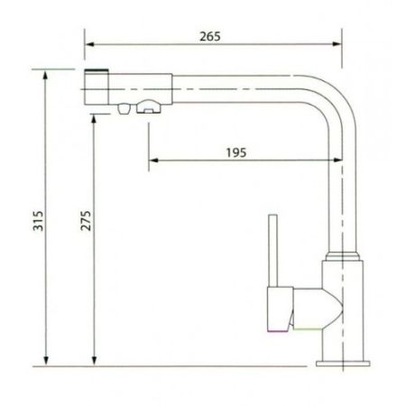 Смеситель Kaiser Teka 13044-10 White для кухни под фильтр