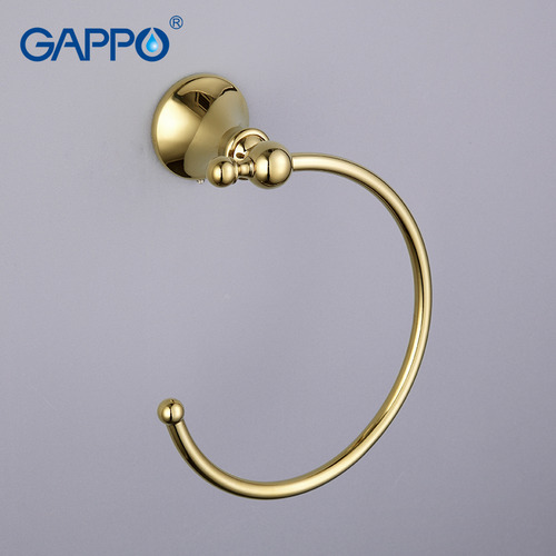 Полотенцедержатель кольцо Gappo G1404 золото