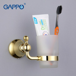 Стакан Gappo G1406 с держателем золото