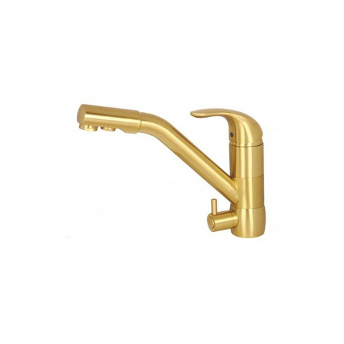 Смеситель Kaiser Safira 15066-3 Gold/Brass для кухни под фильтр, золото матовое