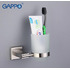 Стакан Gappo G1706 из стекла с держателем сатин