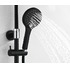 Душевая система Wasser Kraft A17401 покрытие Soft-touch чёрная