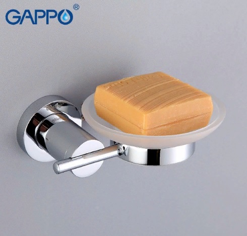 Мыльница Gappo G1802 из стекла с держателем