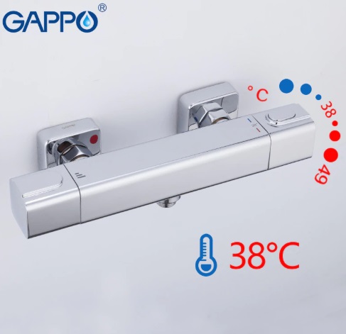Смеситель с термостатом Gappo G2091 для душа