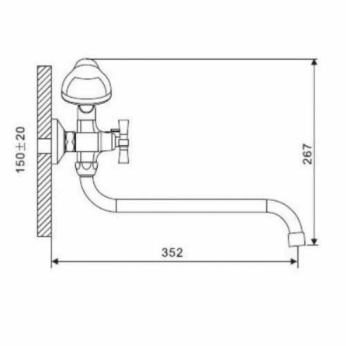 Смеситель для ванны Gappo G2243