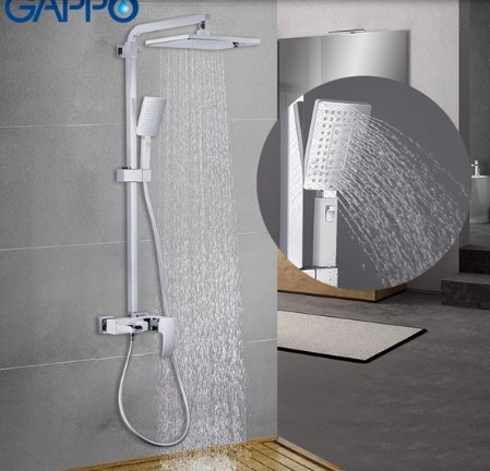 Душевая система Gappo Jacob G2407-30 белый-хром