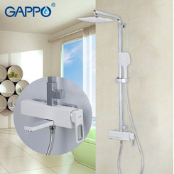Душевая система Gappo Futura G2417-8 белый-хром