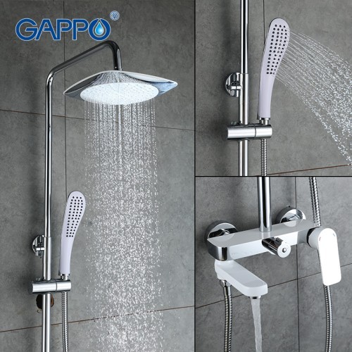 Душевая система Gappo Noar G2448 белый-хром