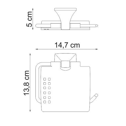 Держатель для бумаги Wasser Kraft Wern K-2525