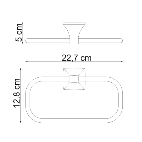 Полотенцедержатель Wasser Kraft Wern K-2560