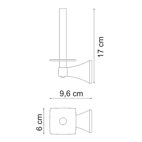 Держатель для бумаги Wasser Kraft Wern K-2597