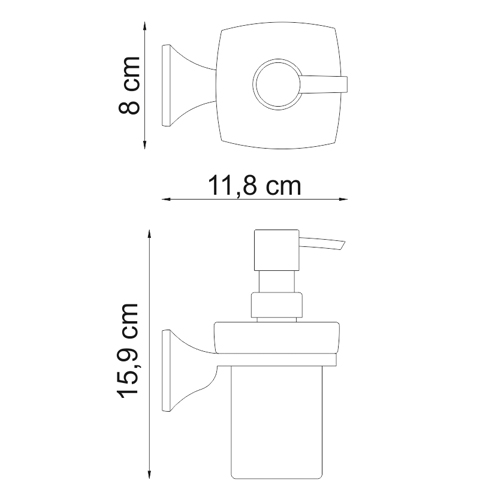 Дозатор для мыла Wasser Kraft Wern K-2599