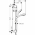 Душевой гарнитур Hansgrohe Croma 110 Select E Multi 26590400 (хром-белый)