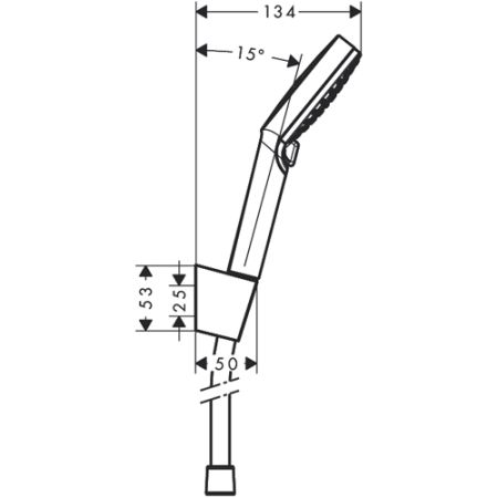 Душевой гарнитур Hansgrohe Crometta 26692400 (хром-белый)