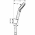 Душевой гарнитур Hansgrohe Crometta 26692400 (хром-белый)