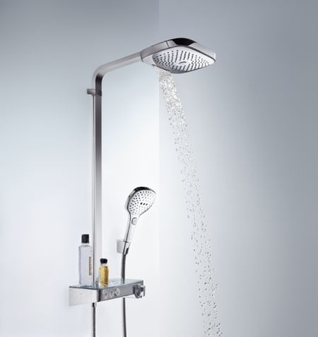 Душевая система Hansgrohe Raindance Select Showerpipe E300 3jet 27127000 с термостатом
