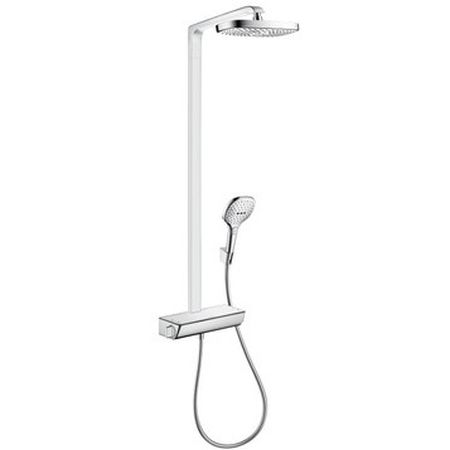 Душевая система Hansgrohe Raindance Select Showerpipe E300 2jet 27128000 с термостатом