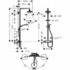 Душевая система Hansgrohe Croma Select S 180 2 Jet Showerpipe 27253400 с термостатом (хром-белый)