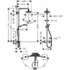 Душевая система Hansgrohe Croma Select Е 180 2 Jet Showerpipe 27256400 с термостатом (хром-белый)