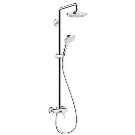 Душевая система Hansgrohe Croma Select Е 180 2 Jet Showerpipe 27258400 (хром-белый)