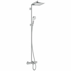 Душевая система Hansgrohe Crometta E 240 1jet Showerpipe  27298000 с термостатом