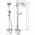 Душевая система Hansgrohe Crometta S 240 1jet Showerpipe  27320000 с термостатом
