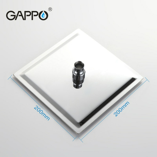 Тропическая лейка Gappo G28 200х200 нержавеющая сталь