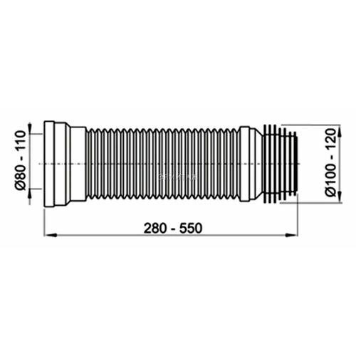 Гофра для унитаза AlcaPlast A97