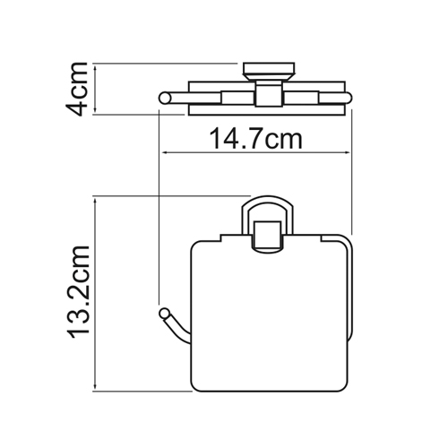 Держатель для бумаги Wasser Kraft Oder K-3025