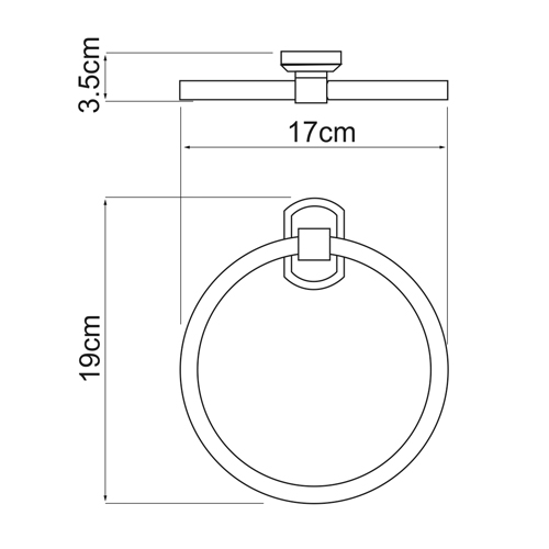 Полотенцедержатель Wasser Kraft Oder K-3060
