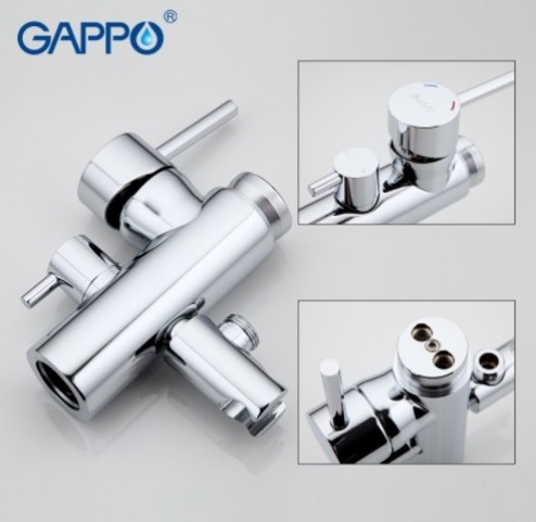 Смеситель напольный для ванны Gappo G3098