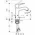 Смеситель Hansgrohe Metris Classic 31077000 для раковины