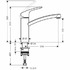 Смеситель Hansgrohe Focus 31806800 для кухни (сатин)