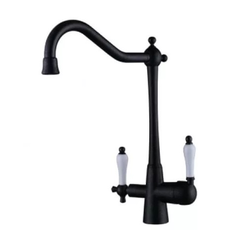 Смеситель Kaiser Vincent 31844-2 Black Marble для кухни под фильтр