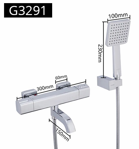 Смеситель с термостатом Gappo G3291 для ванны